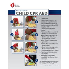 Child CPR AED reference card - Download